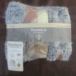 Bearpaw Set Hat/ Scarf/ Glove New